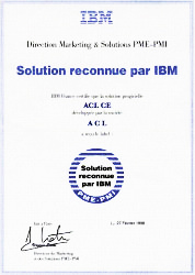 Solution reconnue par IBM
